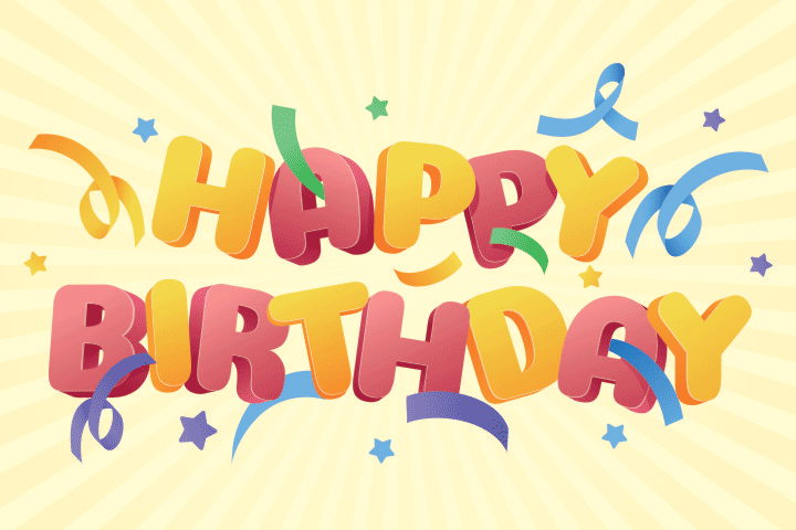 Birthday Banners - Birthday Light Banner 6X4 Feet