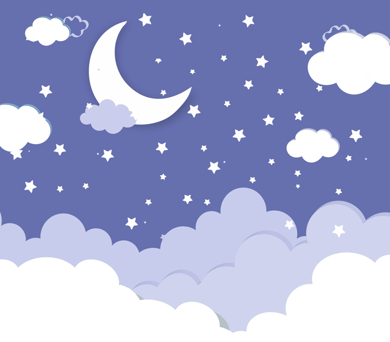 First Birthday Banners - 1st Birthday Moon Banner 8X7 Feet