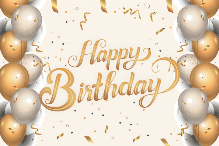 Birthday Banners - Birthday Light Banner 6X4 Feet