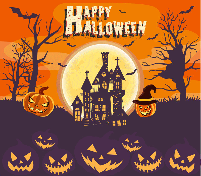 Halloween Banners - Halloween Party Banner 8X7 Feet