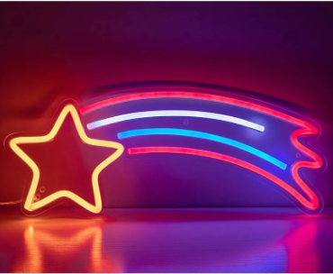 Neon Lights - Shooting Star Neon Light