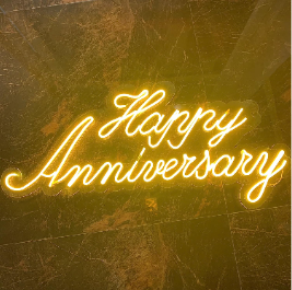 Neon Lights - Happy Anniversary Neon Light