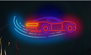 Neon Lights - Racing Car Neon Sign LED Light