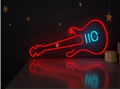 Neon Lights - Red Guitar LED Neon Light