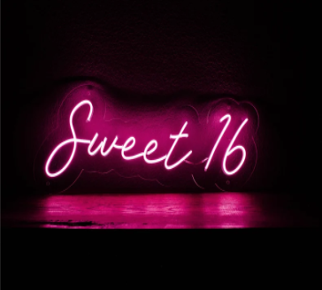 Neon Lights - Sweet 16 Neon Light