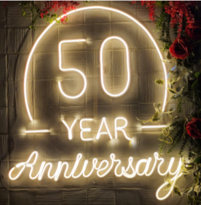 Neon Lights - 50th year anniversary Neon Sign LED Light