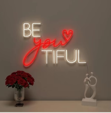 Neon Lights - Be You Tiful Warm & Red Neon Light