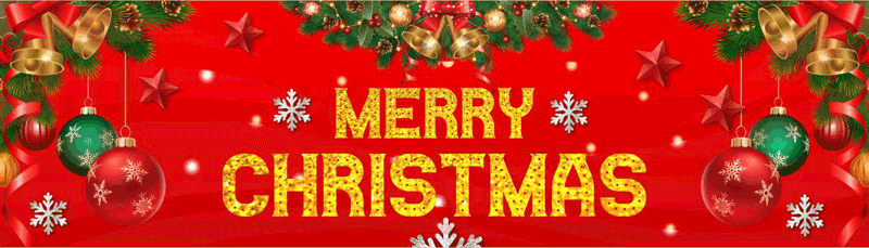 Christmas Party Banners - Christmas Banner 7X2 Feet