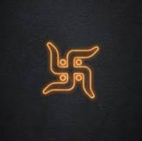 Neon Lights - Swastik Warm Neon Light