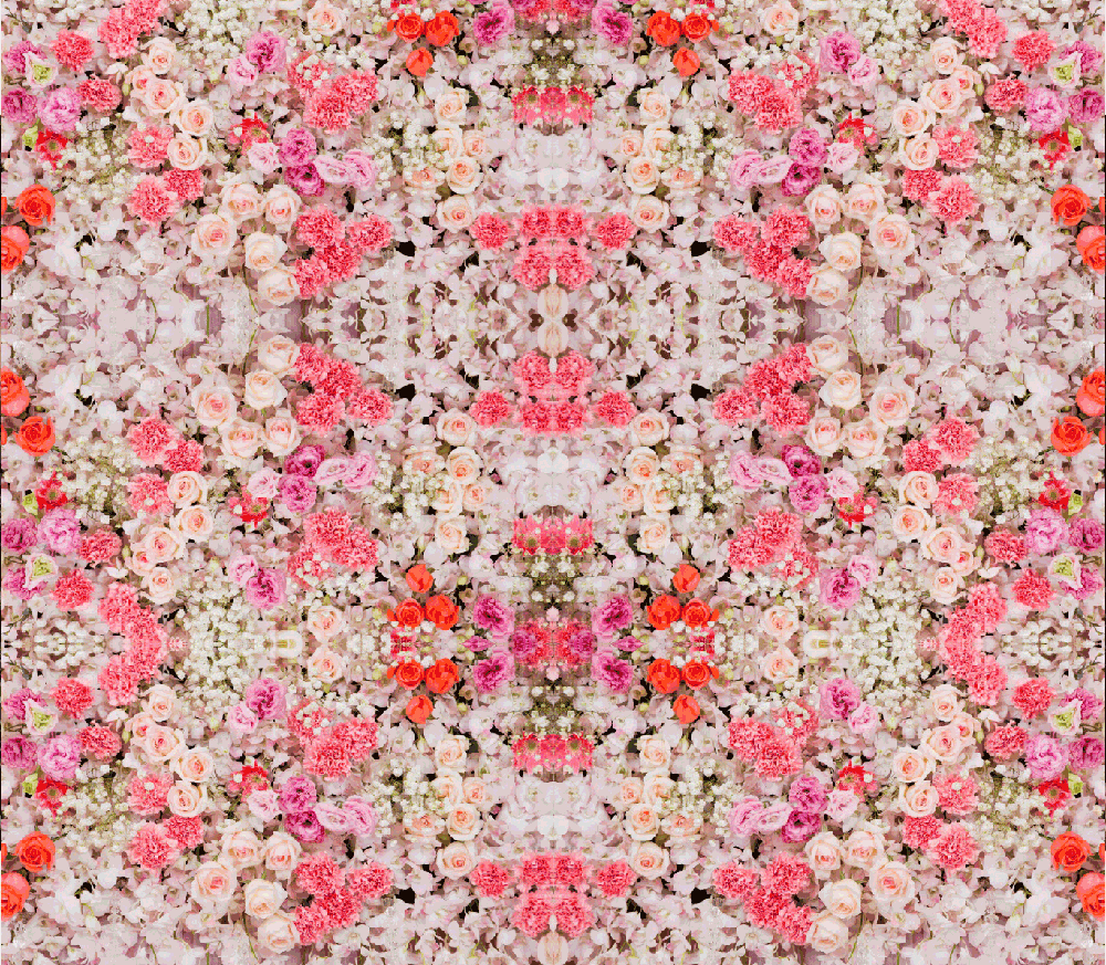 Floral Birthday Banners - Floral Rose Banner 8X7 Feet